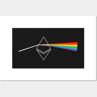 Ethereum Rainbow Prism Posters and Art